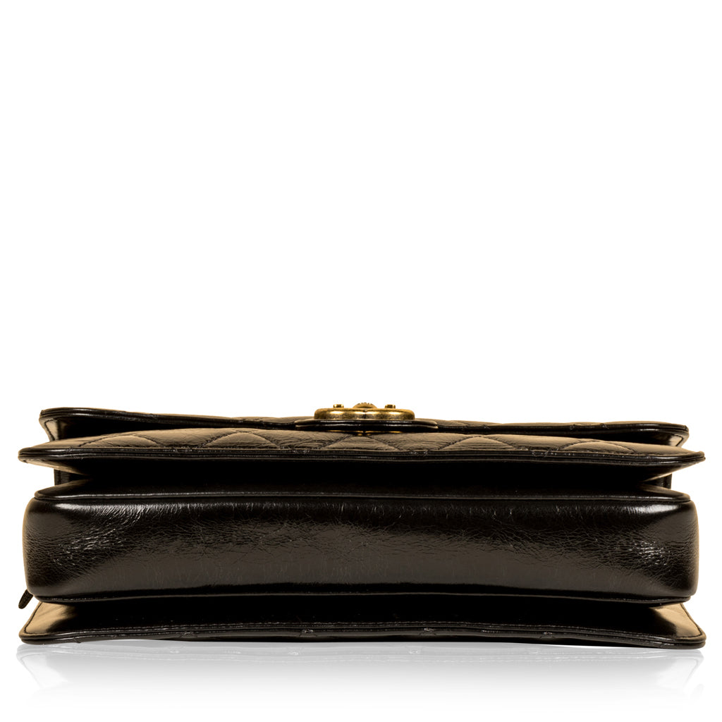 Chanel Classic Flap Caviar Black Shoulder Bag Style 145