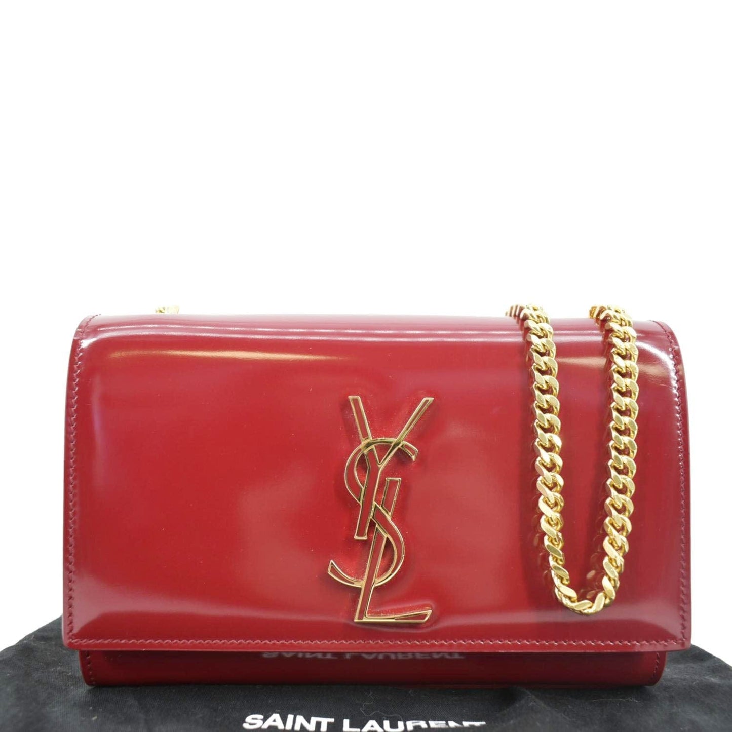 Saint Laurent Kate Leather Red Crossbody Style 8