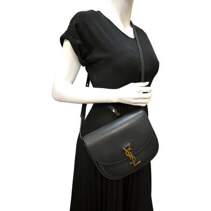Saint Laurent Kaia Leather Black Crossbody