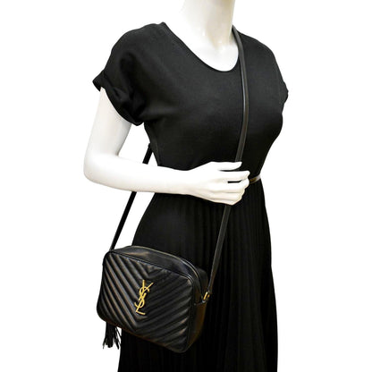 Saint Laurent Lou Leather Black Crossbody Style 21