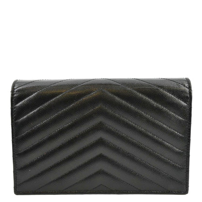 Saint Laurent Envelope Leather Black Crossbody Style 3