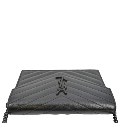 Saint Laurent Envelope Leather Black Crossbody Style 3