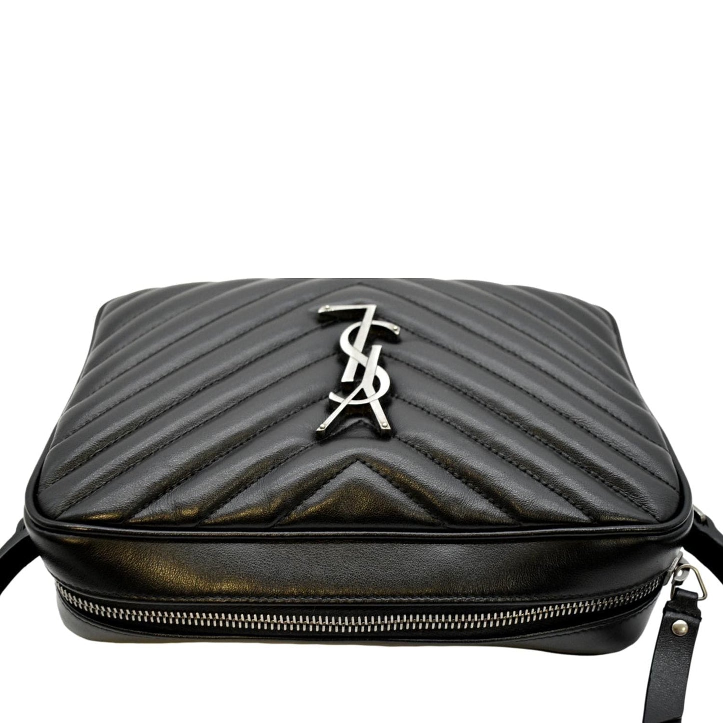Saint Laurent Lou Leather Black Crossbody Style 23