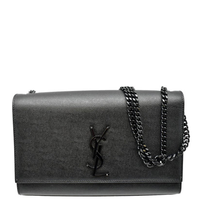 Saint Laurent Kate Leather Black Crossbody Style 17