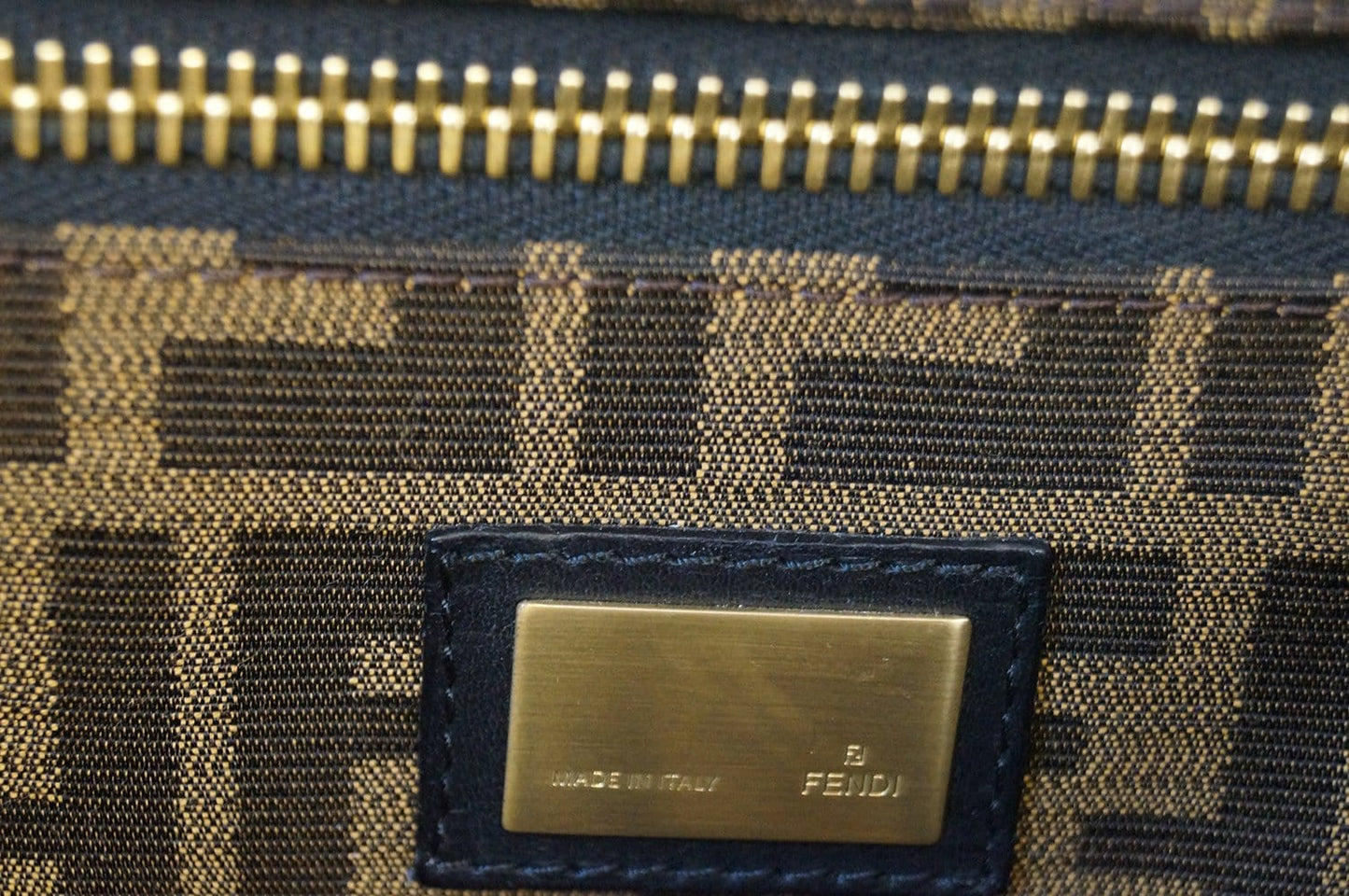 Fendi Peekaboo Leather Brown Handbag