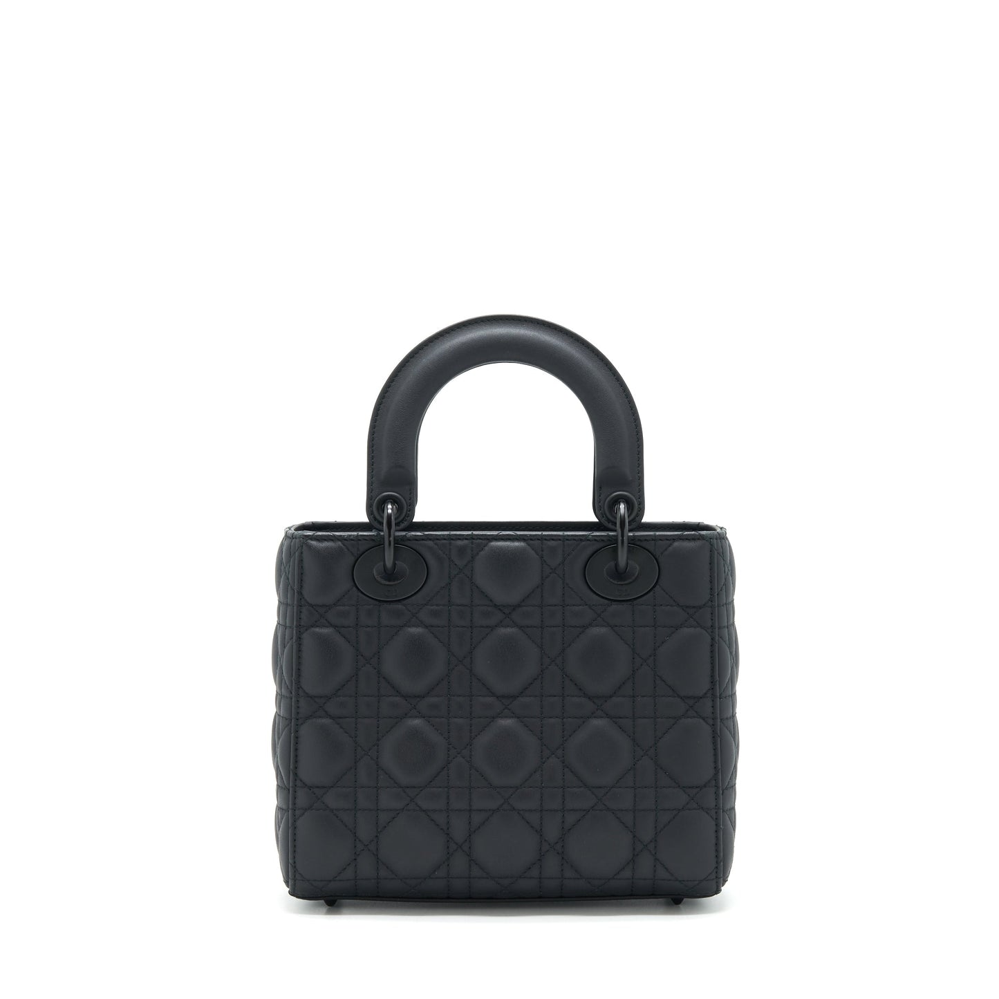 Dior Small Lady Dior Tote Purse so black