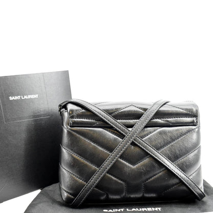 Saint Laurent Loulou Leather Black Crossbody Style 7