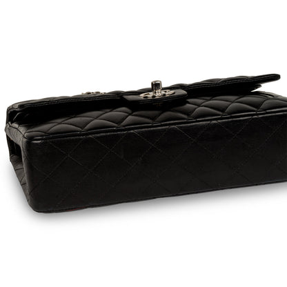 Chanel Classic Flap Lambskin Black Shoulder Bag Style 152