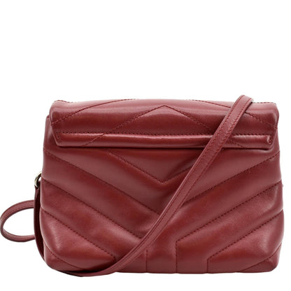 Saint Laurent Loulou Leather Red Crossbody Style 5