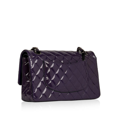 Chanel Classic Flap Patent Leather Black Shoulder Bag Style 7
