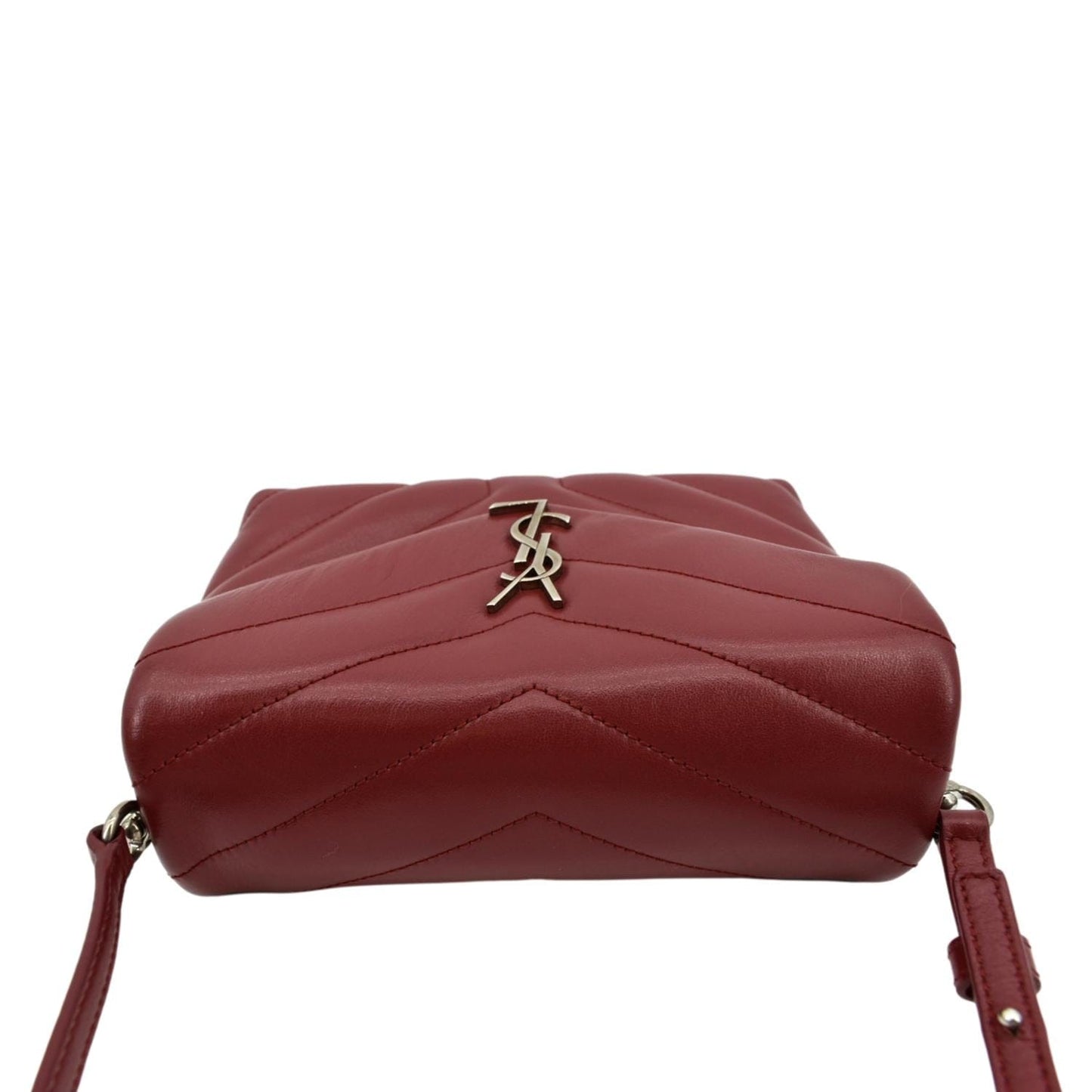 Saint Laurent Loulou Leather Red Crossbody Style 5