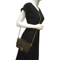 Fendi Baguette Jacquard Brown Shoulder Bag