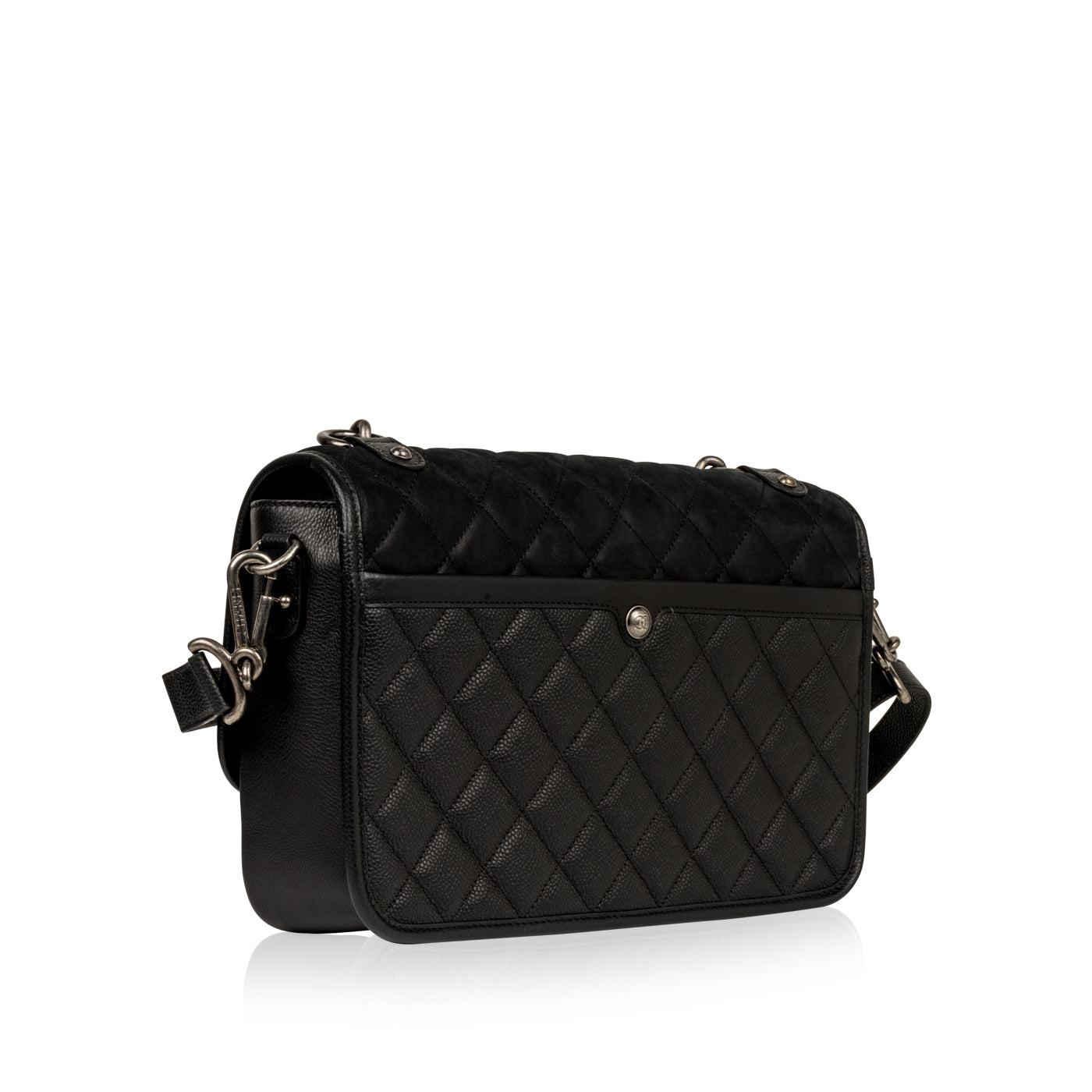 Chanel Caviar And Nubuck Messenger Bag