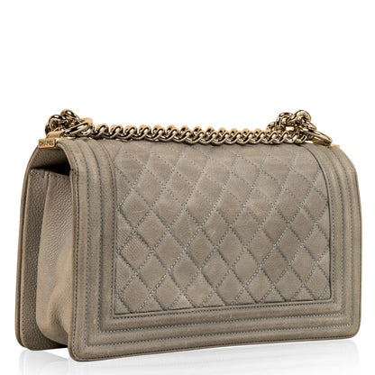Chanel Boy Bag - Matte Caviar - Medium