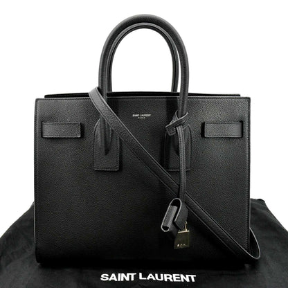Saint Laurent Sac De Jour Leather Black Shoulder Bag Style 2