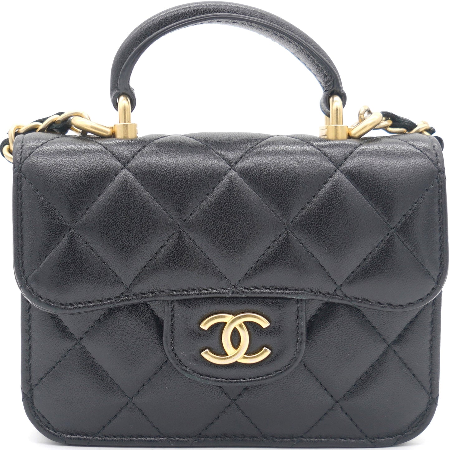 Chanel Classic Flap Quilted Leather Black Shoulder Bag
