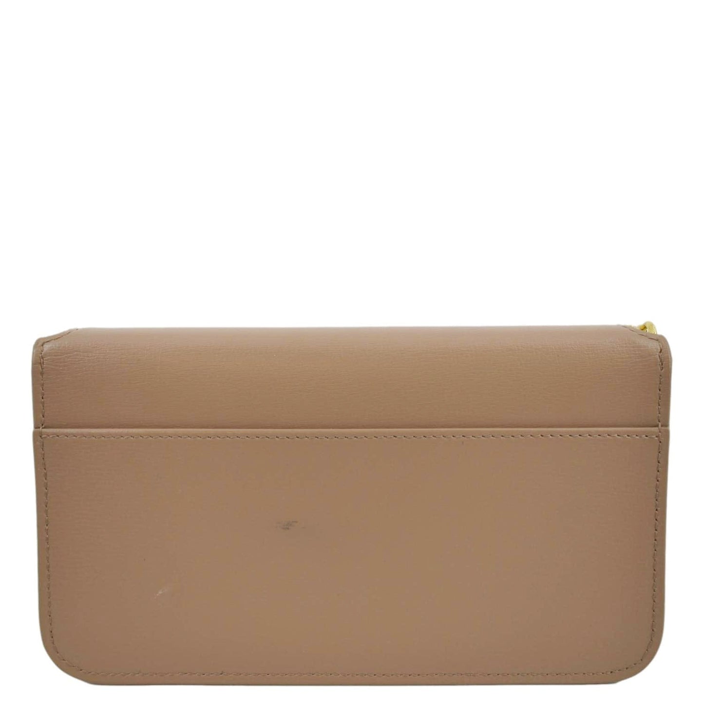 Saint Laurent Cassandre Leather Beige Shoulder Bag