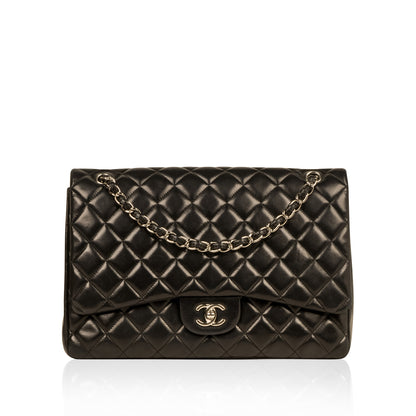 Chanel Classic Flap Lambskin Black Shoulder Bag Style 267