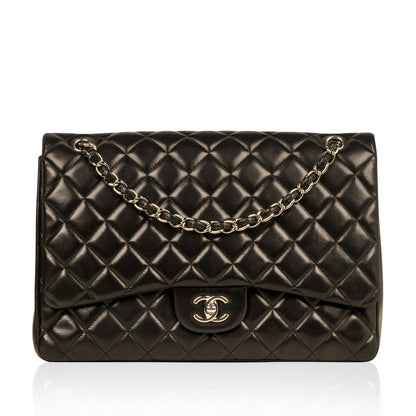 Chanel Classic Flap Lambskin Black Shoulder Bag Style 267