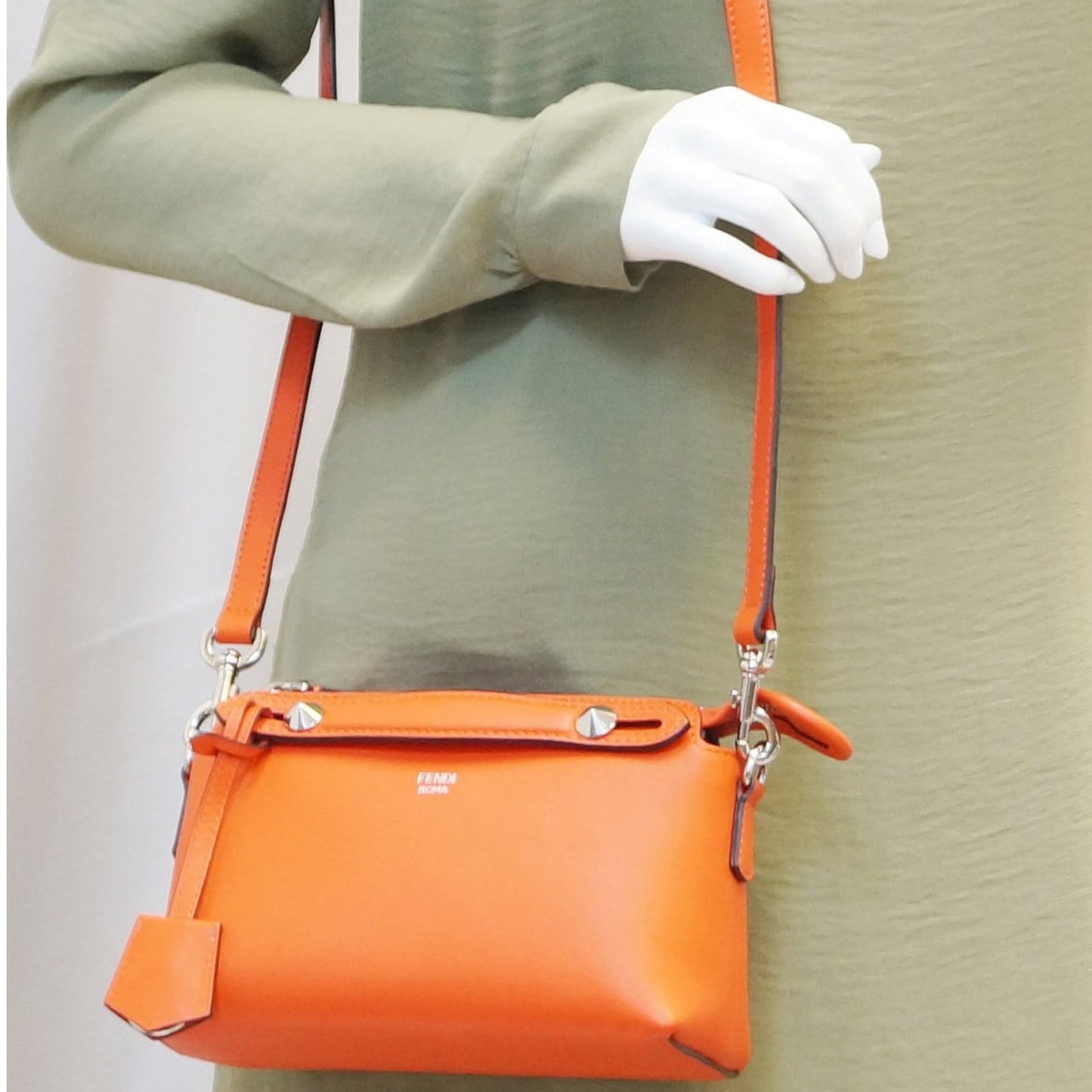 Fendi By The Way Leather Red Crossbody