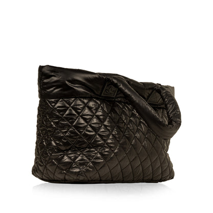 Chanel Shopping Tote Quilted Black Tote Bag Style 3