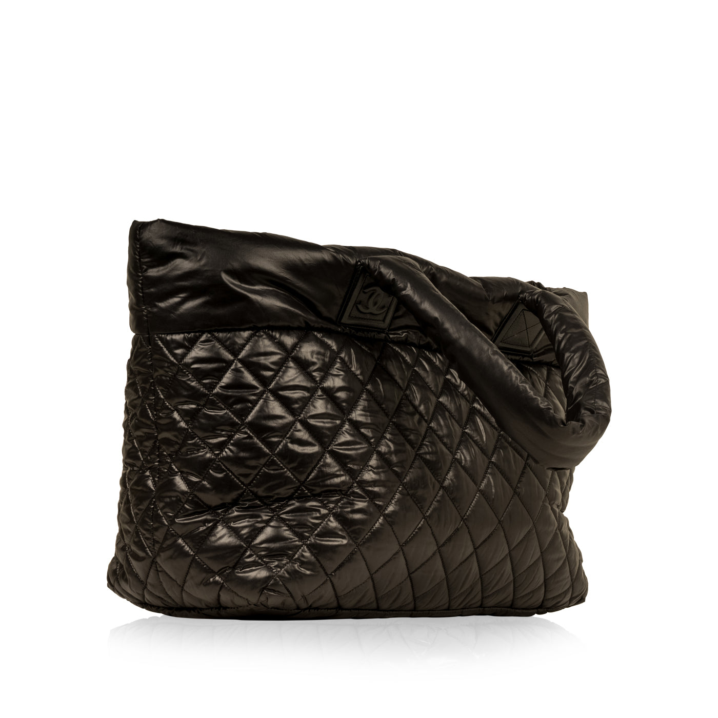 Chanel Shopping Tote Quilted Black Tote Bag Quilted