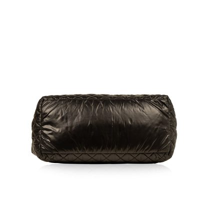Chanel Shopping Tote Quilted Black Tote Bag Quilted