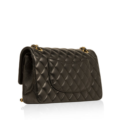 Chanel Classic Flap Lambskin Black Shoulder Bag Style 146