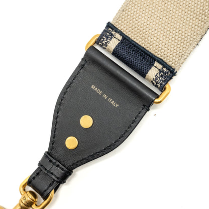 Dior Shoulder Strap Oblique Canvas Black/ Navy