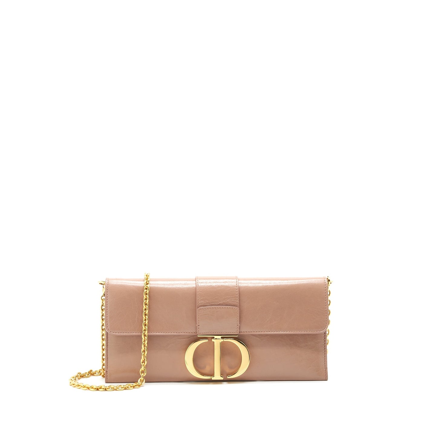 Dior 30 Montaigne Leather Clutch Purse with Chain