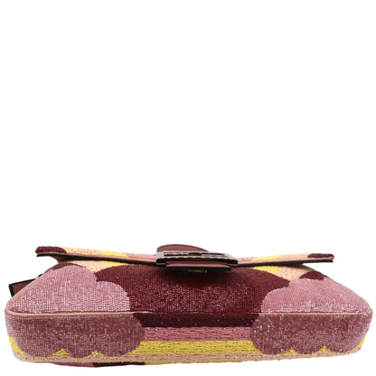 Fendi Baguette Leather Red Shoulder Bag Style 101