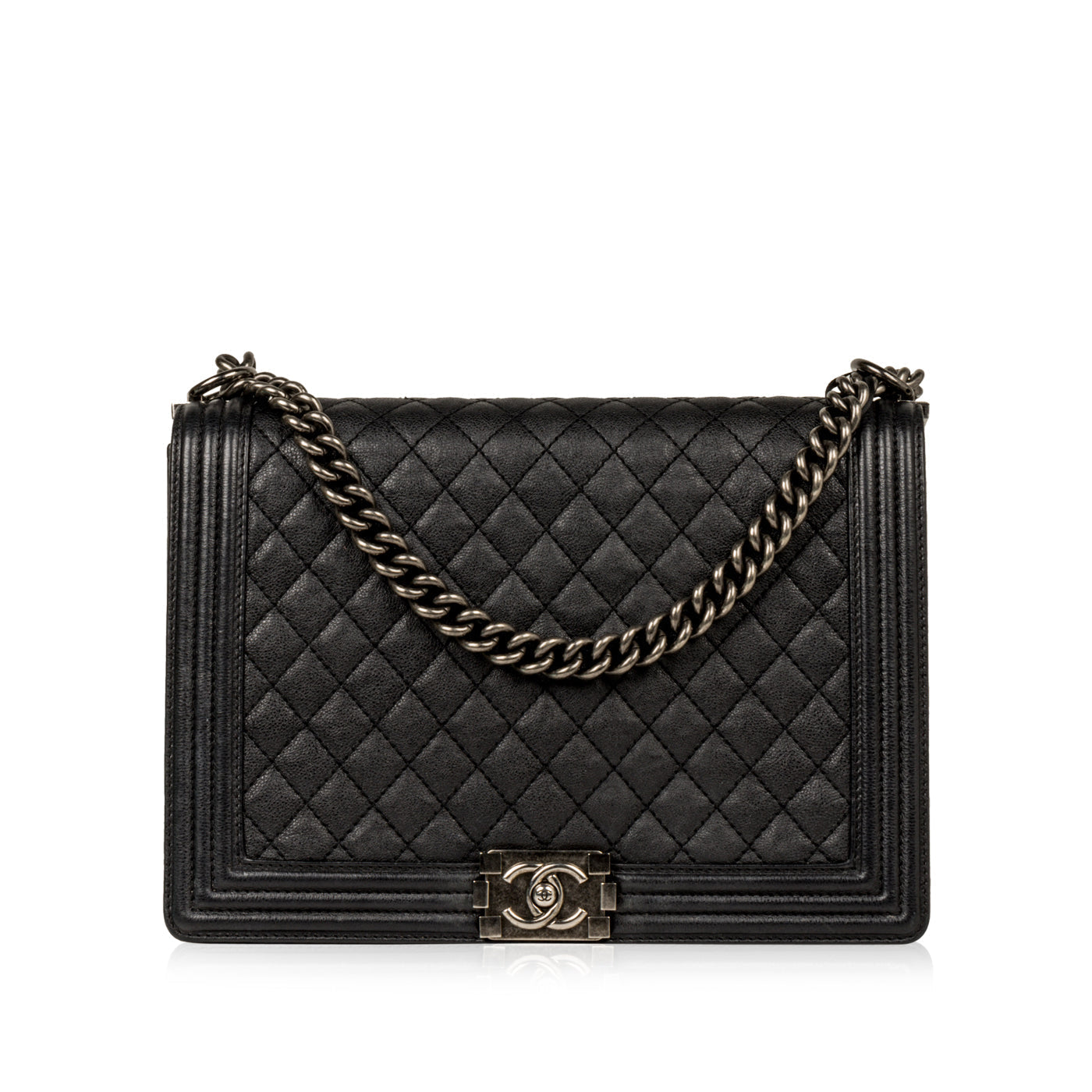 Chanel Boy Bag Quilted Black Shoulder Bag Quilted