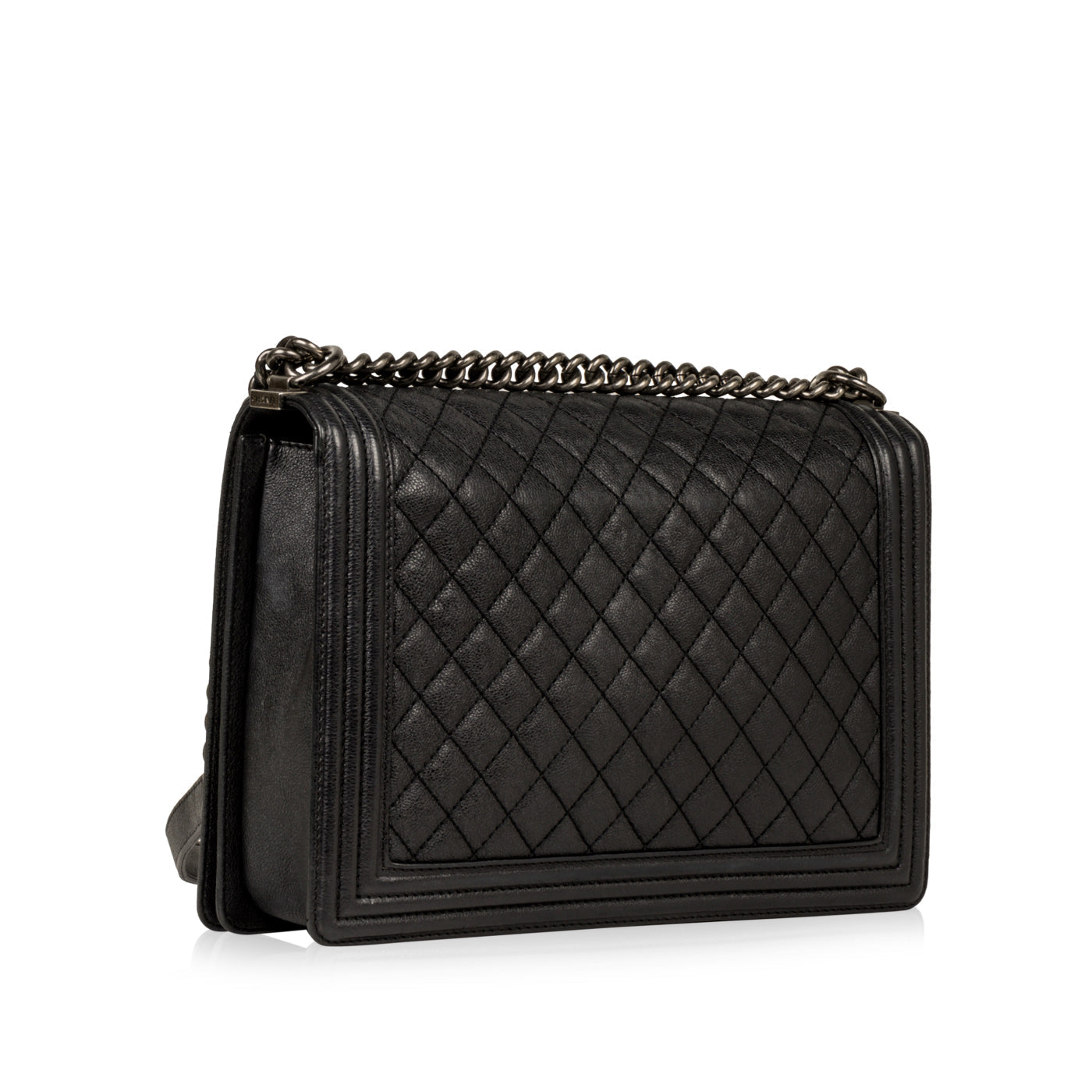 Chanel Boy Bag Quilted Black Shoulder Bag Quilted