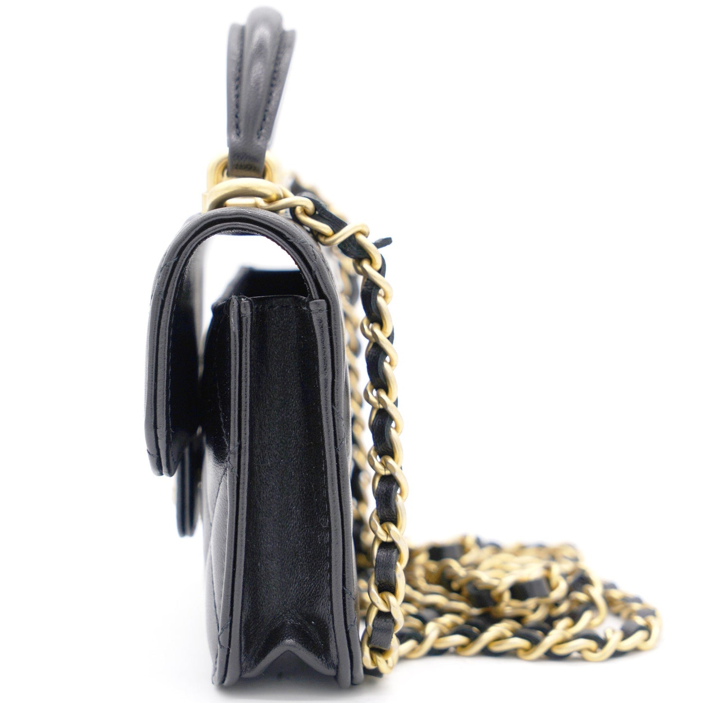 Chanel Classic Flap Quilted Leather Black Shoulder Bag Style