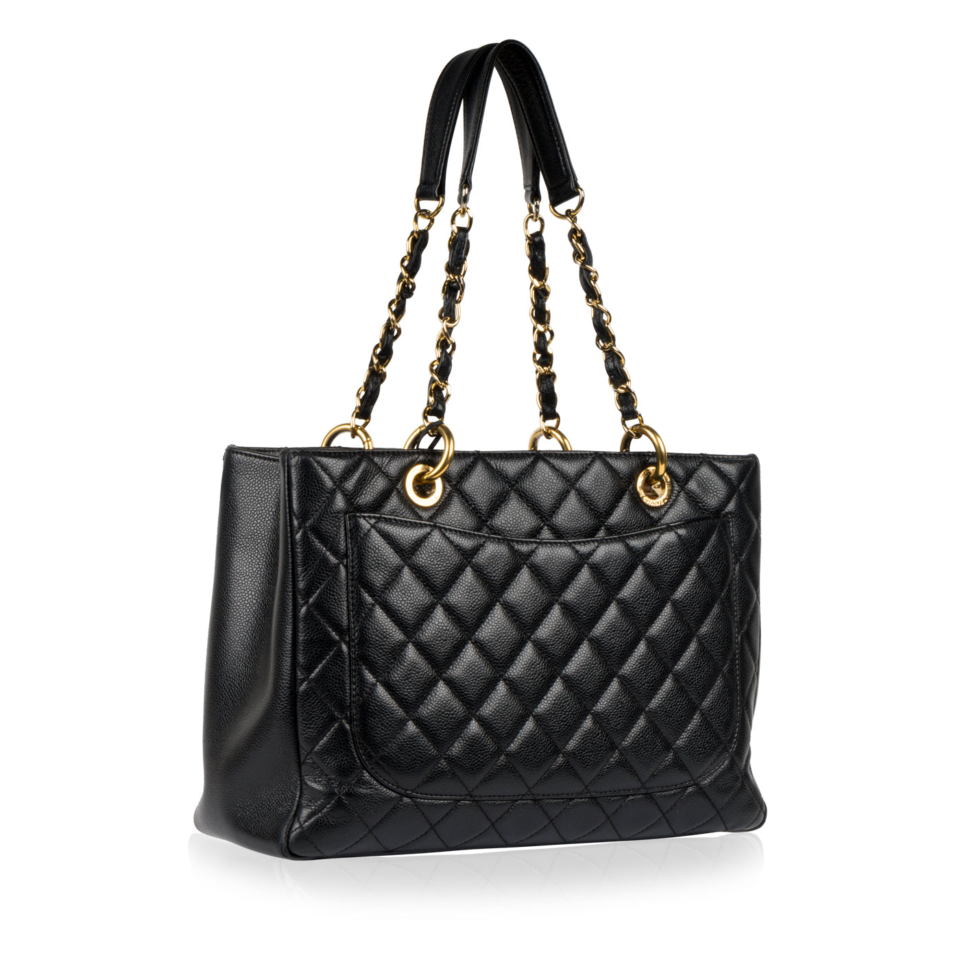 Chanel Timeless Caviar Black Tote Bag Style 14