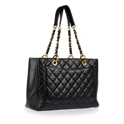 Chanel Timeless Caviar Black Tote Bag Style 14