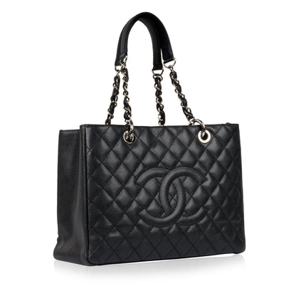 Chanel Timeless Caviar Black Tote Bag Style 13