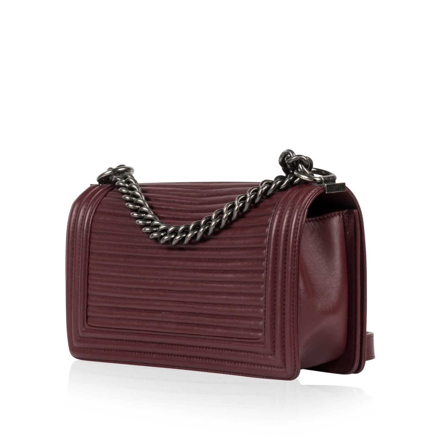 Chanel Boy Bag Leather Black Shoulder Bag Leather
