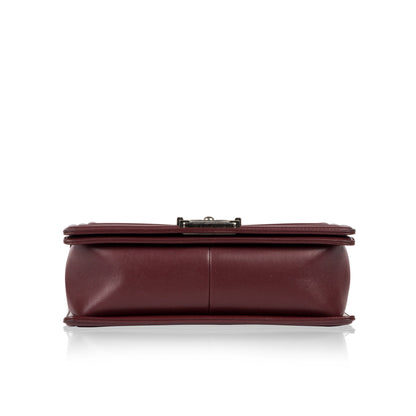 Chanel Boy Bag Leather Black Shoulder Bag Leather