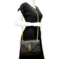 Saint Laurent Envelope Leather Black Shoulder Bag Style 17