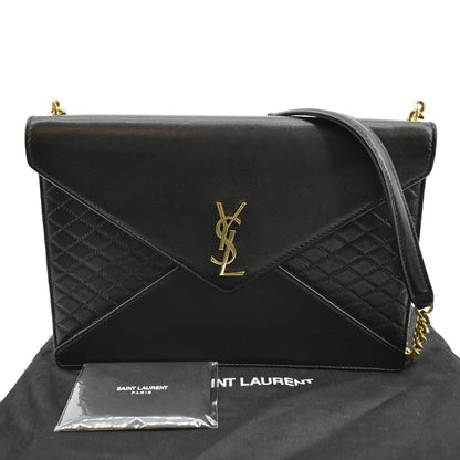 Saint Laurent Leather Black Shoulder Bag Style 6