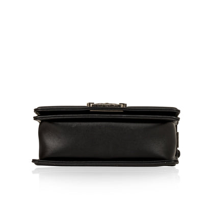 Chanel Boy Bag Lambskin Black Shoulder Bag Style 73