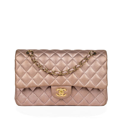 Chanel Classic Flap Bag - Medium - Metallic Goatskin