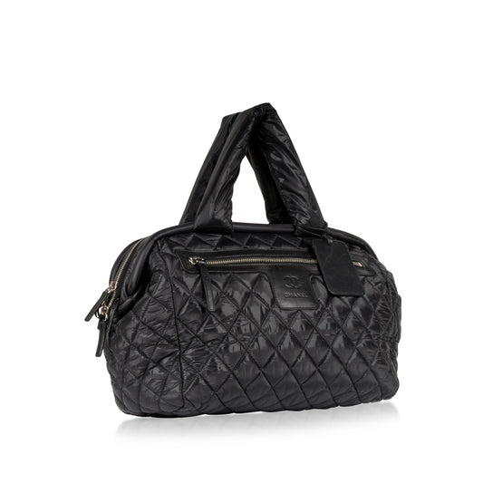 Chanel Shopping Tote Quilted Black Tote Bag Style 5