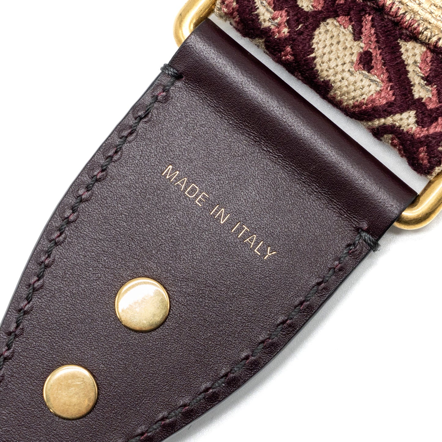Dior Shoulder strap oblique canvas / calfskin red