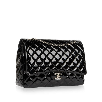 Chanel Classic Flap Lambskin Black Shoulder Bag Style 316