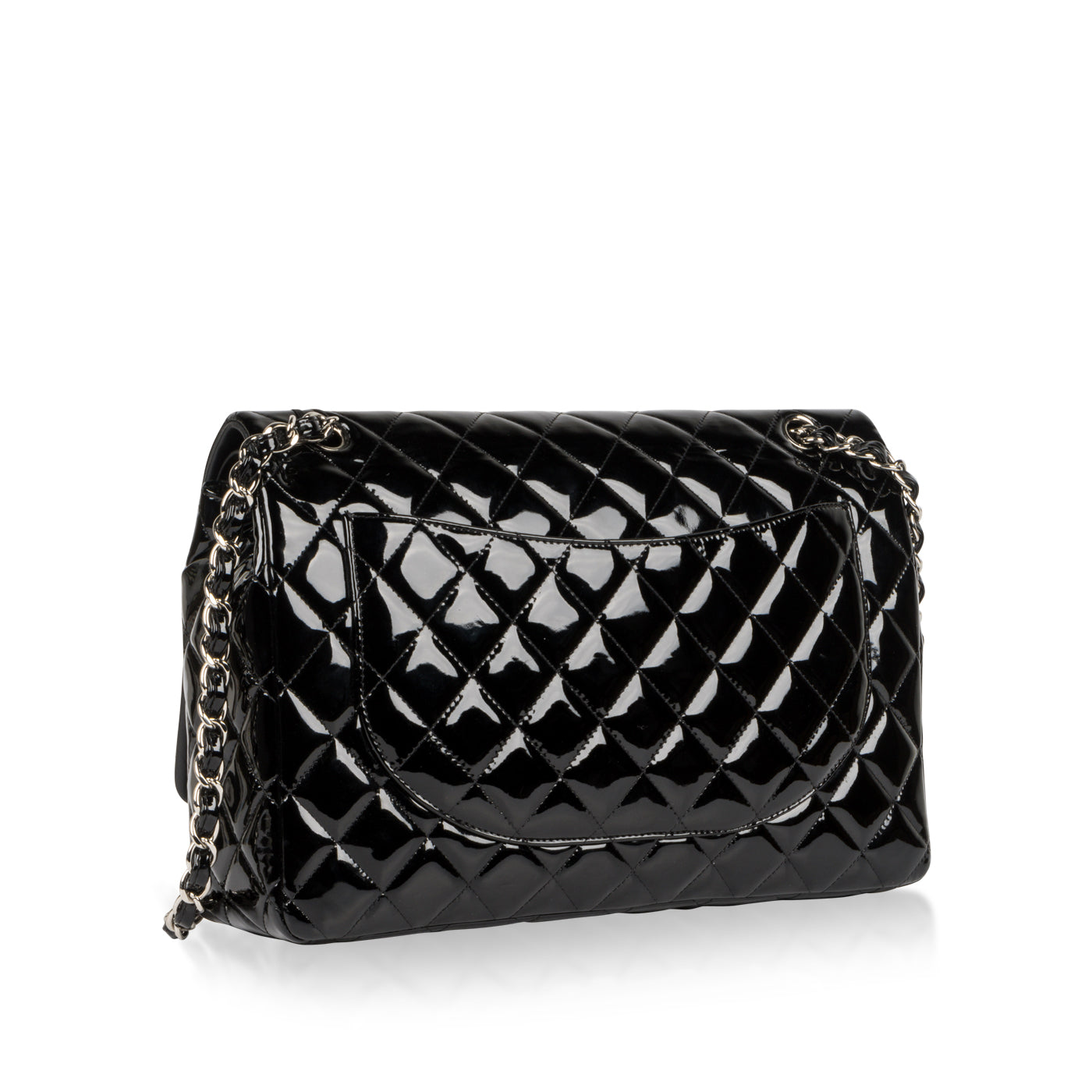 Chanel Classic Flap Lambskin Black Shoulder Bag Style 316