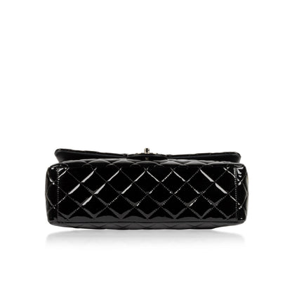 Chanel Classic Flap Patent Leather Black Shoulder Bag Style 15