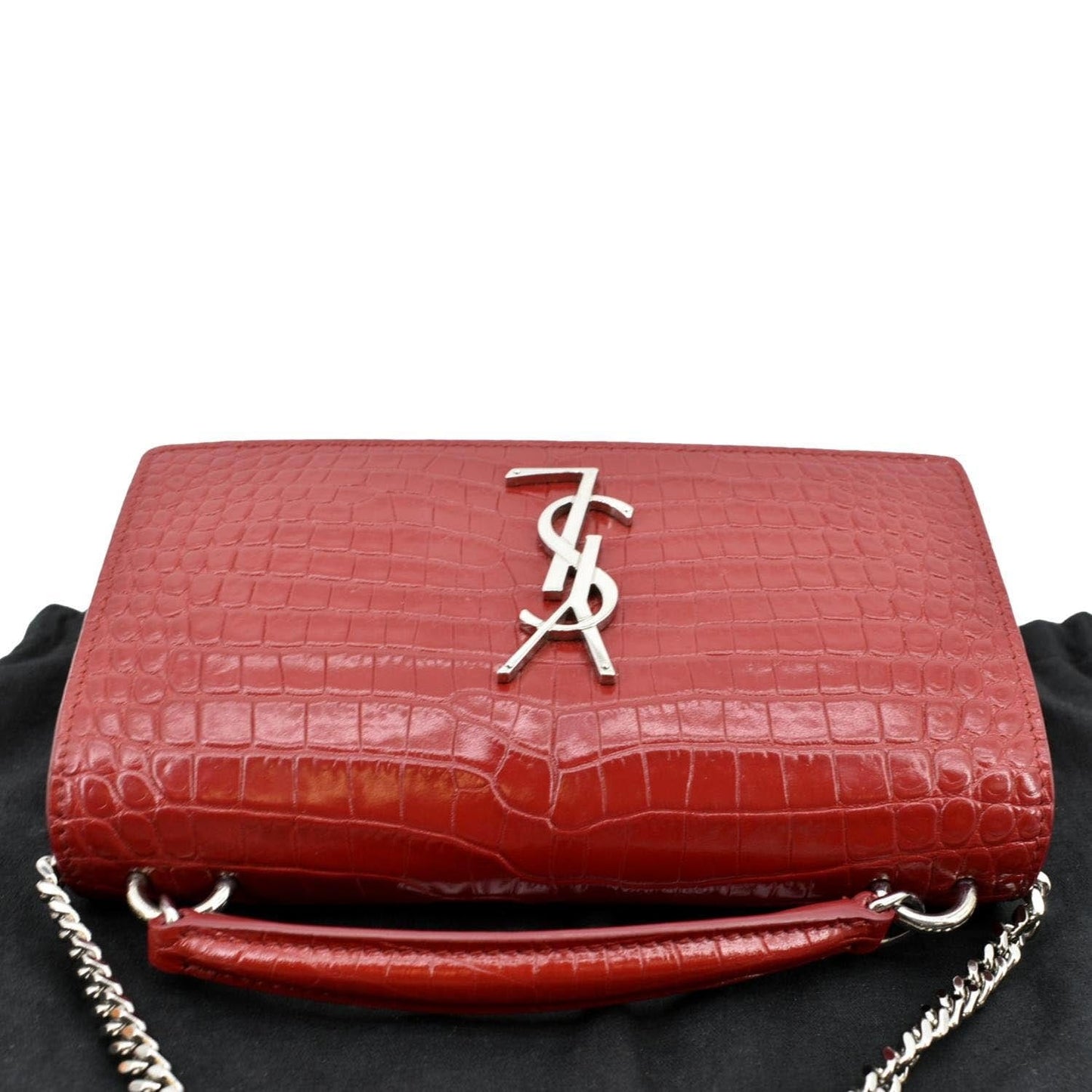 Saint Laurent Sunset Leather Red Crossbody Style 6