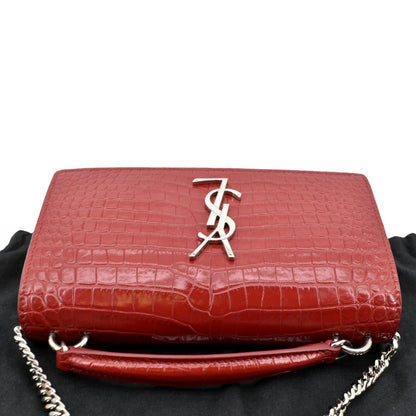 Saint Laurent Sunset Leather Red Crossbody Style 6